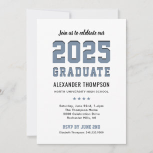 Moderne 2024 Graduate Slate Graduation Party Einladung