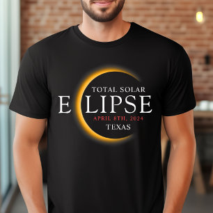 Moderne 2024 Texas Total Solar Eclipse Family Grou T-Shirt
