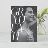 Moderne 2024 Uni Foto Abschluss Ankündigung (Stehend Vorderseite)