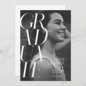 Moderne 2024 Uni Foto Abschluss Ankündigung (Vorne/Hinten)