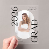 Moderne 2025 Foto Akryllische Abschluss Ankündigun Acryleinladungen (Insitu (Handheld))