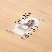 Moderne 2025 Foto Akryllische Abschluss Ankündigun Acryleinladungen (Ablage )