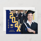 Moderne 2025 FOTO Grad Graduation Party Einladung Postkarte (Vorne/Hinten)