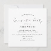 Moderne 2025 Foto Graduation Party Einladung (Rückseite)