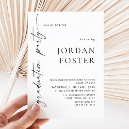 Moderne 2025 FOTO Graduation Party Einladung Postkarte