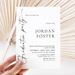 Moderne 2025 FOTO Graduation Party Einladung Postkarte