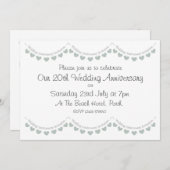 Moderne 20. China Hochzeitstag Einladung (Vorne/Hinten)