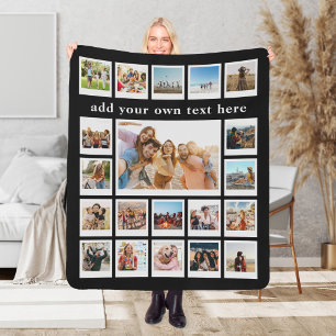 Moderne 20 Personalisierte FotoCollage Sherpadecke