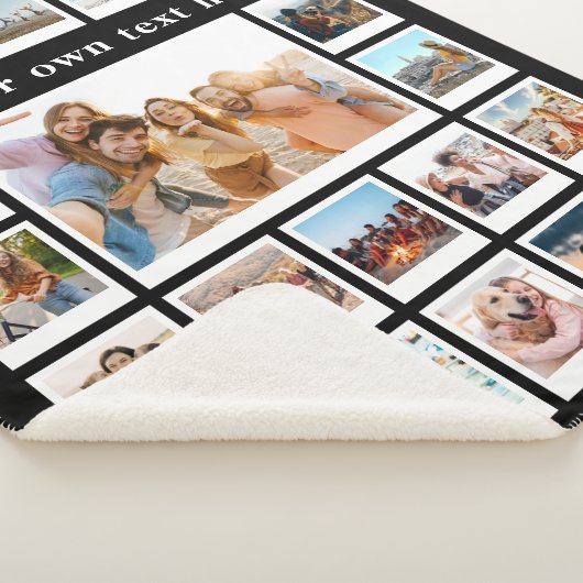 Moderne 20 Personalisierte FotoCollage Sherpadecke (3/4)