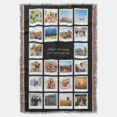 Moderne 22 Personalisierte FotoCollage Decke (Vorderseite Vertikal)