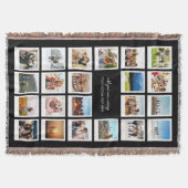 Moderne 22 Personalisierte FotoCollage Decke (Vorderseite)