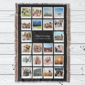 Moderne 22 Personalisierte FotoCollage Decke