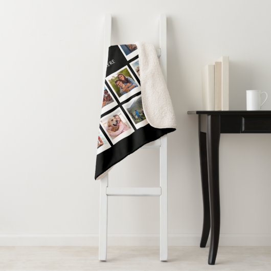 Moderne 22 Personalisierte FotoCollage Sherpadecke (Beispiel)