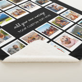 Moderne 22 Personalisierte FotoCollage Sherpadecke (3/4)