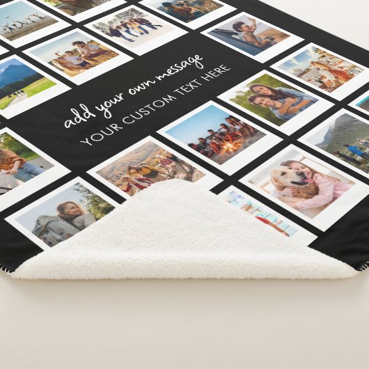 Moderne 22 Personalisierte FotoCollage Sherpadecke (3/4)