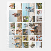 Moderne 23 FotoCollage Fleecedecke (Vorderseite)