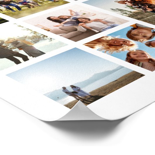 Moderne 23 FotoCollage Poster (Ecke)