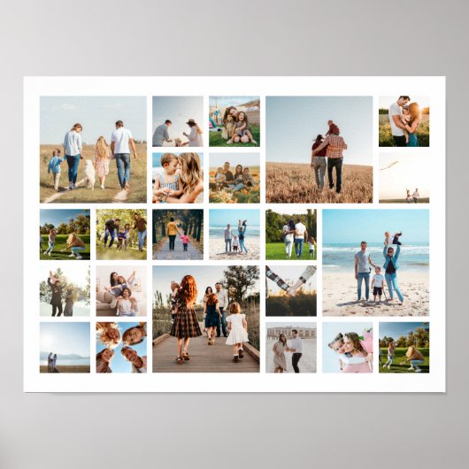 Moderne 23 FotoCollage Poster (Vorne)