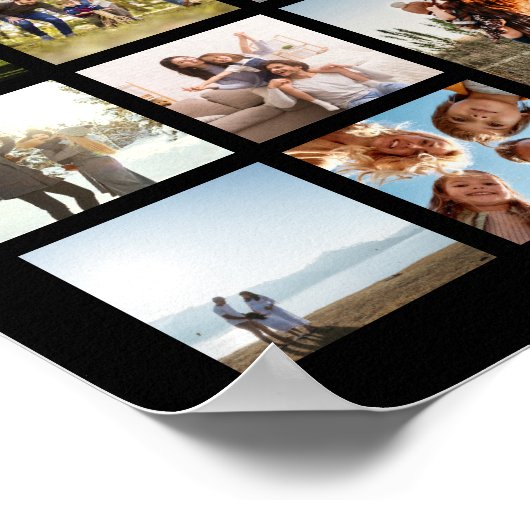 Moderne 23 FotoCollage Poster (Ecke)