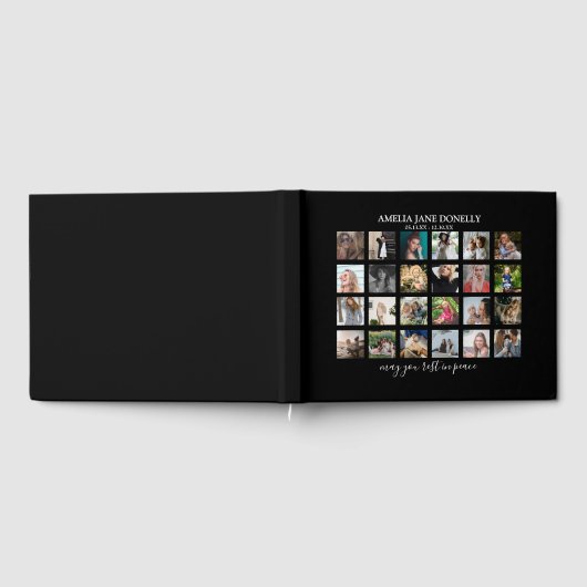 Moderne 24 Fotomaterial Gästebuch (Voll)