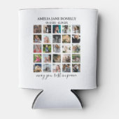 Moderne 25 FotoCollage | Memorial Can Cooler Dosenkühler (Vorderseite)