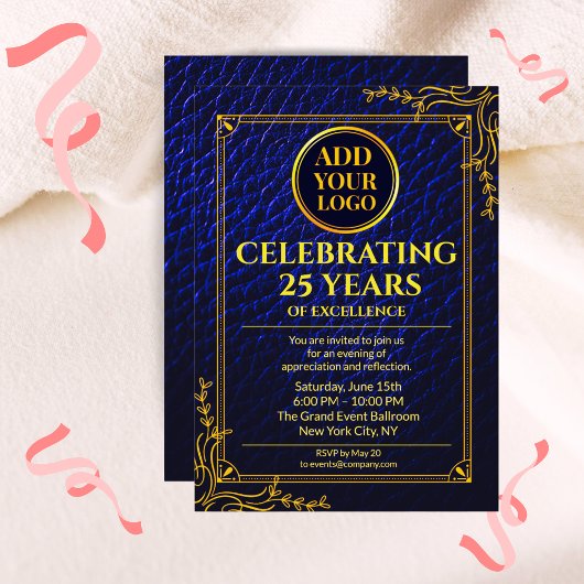 Moderne 25-jährige Firmenjubiläumsveranstaltung Einladung