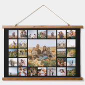 Moderne 27 FotoCollage Wandteppich Mit Holzrahmen (Vorne)