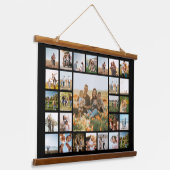 Moderne 27 FotoCollage Wandteppich Mit Holzrahmen (Gewinkelt)