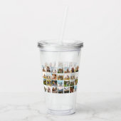 Moderne 28 Fotomaterial Acryltrinkbecher (Rückseite)