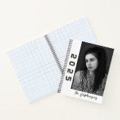 Moderne 2-Foto-Collage personalisiert Notizblock (Innenseite)