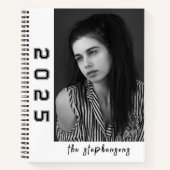 Moderne 2-Foto-Collage personalisiert Notizblock (Vorderseite)
