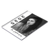 Moderne 2-Foto-Collage personalisiert Notizblock (Linke Seite)