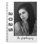 Moderne 2-Foto-Collage personalisiert Notizblock (Vorderseite)