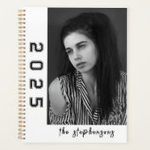 Moderne 2-Foto-Collage Personalisiert Planer (Vorderseite)