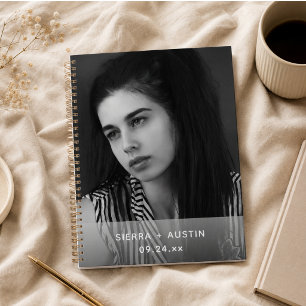 Moderne 2-Foto-Collage personalisiert Planer