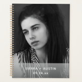 Moderne 2-Foto-Collage personalisiert Planer (Vorderseite)
