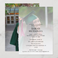 Moderne 2 Foto Fade Graduation Party