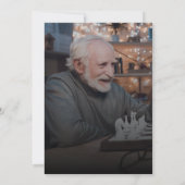 Moderne 2-Foto-Feier zur Einladung zum Leben (Rückseite)