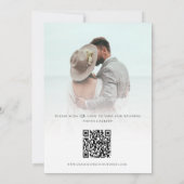 Moderne 2-Foto-Fett-Liebe für QR-Code dank Karte (Rückseite)