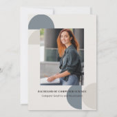 Moderne 2-Foto-Hochschulen - schiefe Bögen Ankündigung (Rückseite)