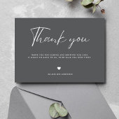 Moderne 2-Foto Hochzeit Dankeschön Karte