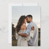 Moderne 2-Foto Hochzeit retten Termine Save The Date (Rückseite)