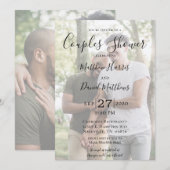 Moderne 2-Foto LGBTQ Paare Dusche Einladung (Vorne/Hinten)