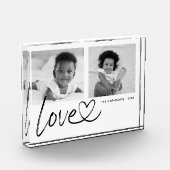 Moderne 2 Foto Liebe Foto Block (Links)