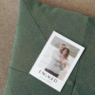 Moderne 2-Foto-Script QR-Code-Engagement-Partei Ankündigung