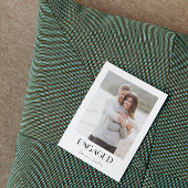 Moderne 2-Foto-Script QR-Code-Engagement-Partei Ankündigung