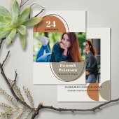 Moderne 2-Foto-Universität Pumpkin Taupe Ankündigung