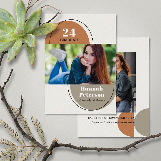 Moderne 2-Foto-Universität Pumpkin Taupe Ankündigung