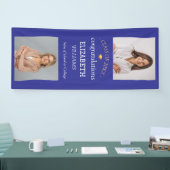 Moderne 2-Foto-vertikale Abschlussfeier Banner (Messe)