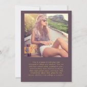 Moderne 2 Foto Yellow Brown Grad Ankündigung (Rückseite)